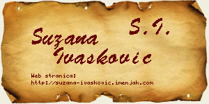 Suzana Ivašković vizit kartica